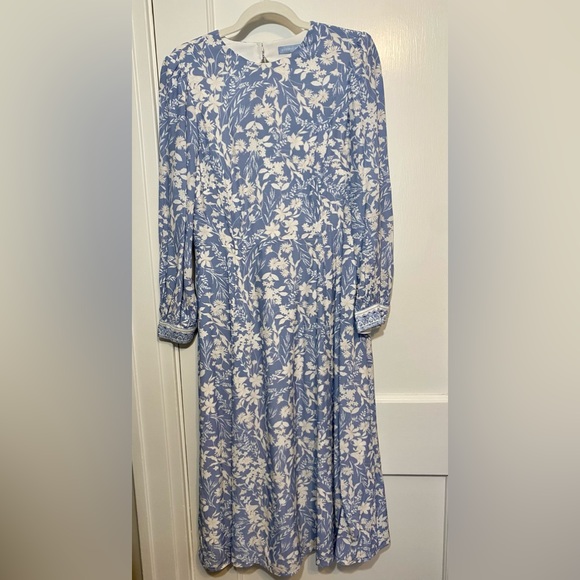 Antonio Melani Blue Floral Dress - Picture 1 of 6